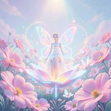 flower fairy  — AI-generated cover art