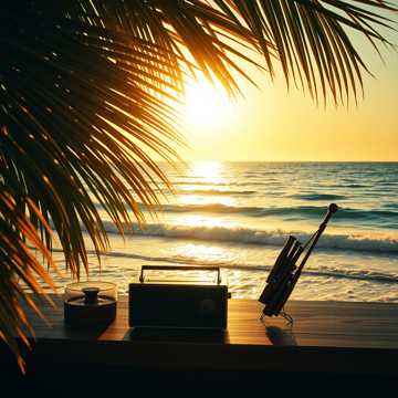 Island reggae vibes, organ, flute, panpipe strings — AI-generated cover art