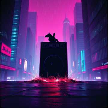 Aggressive, high-energy Trap beat at 150 BPM (75 B — AI-generated cover art
