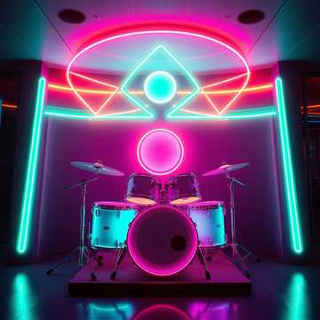 Electronic, Happy, Drums — AI-generated cover art