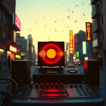 Electronic, Happy, Drums — AI-generated cover art