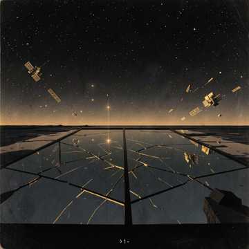 Black Glass Horizon — AI-generated cover art