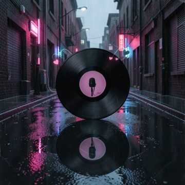 create a song talking about love by male deep voice  — AI-generated cover art