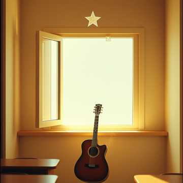 Classical, Happy, Guitar — AI-generated cover art