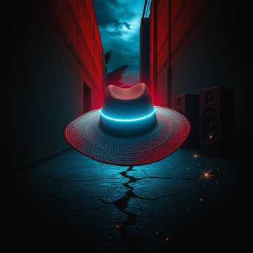  the real rageing straw hat  — AI-generated cover art