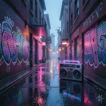innocent street  — AI-generated cover art