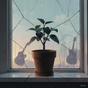 sad and relaxing, Lo-Fi, Relaxing, Dark, Piano, Gu — AI-generated cover art