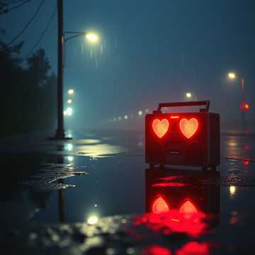 Sad and romantic with rap — AI-generated cover art
