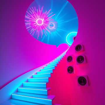 Electronic, Energetic — AI-generated cover art