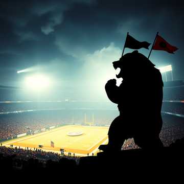 Chicago Bears "Bear Down" fight song, traditional — AI-generated cover art