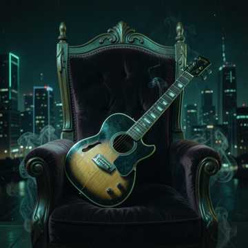 R&B, Dark, Guitar — AI-generated cover art
