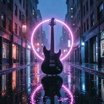 R&B, Dark, Guitar — AI-generated cover art