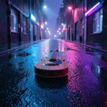 R&B, Dark, Guitar — AI-generated cover art