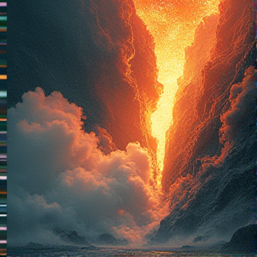 R&B, Dark, Synth — AI-generated cover art