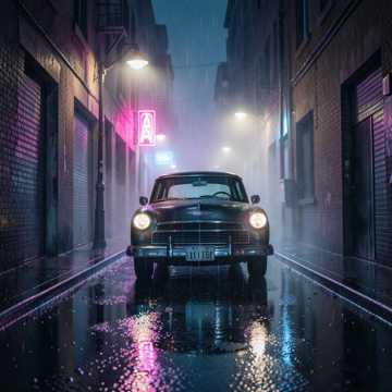 R&B, Dark, Synth — AI-generated cover art