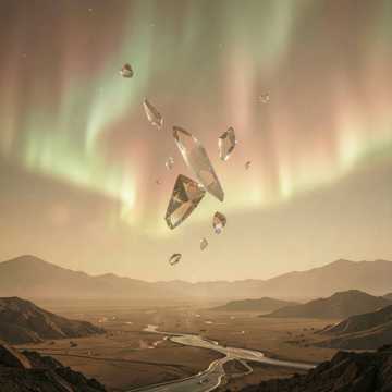Crystalline Dust — AI-generated cover art