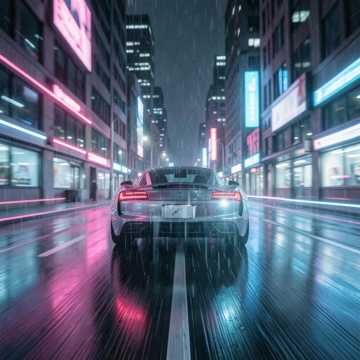 Shinjuku Overdrive — AI-generated cover art