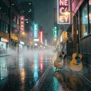 R&B, Lo-Fi, Guitar, Bass — AI-generated cover art