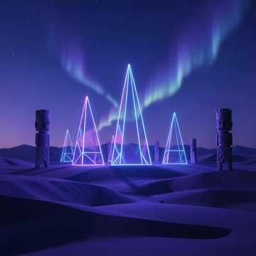 Energetic Electronic Track — AI-generated cover art