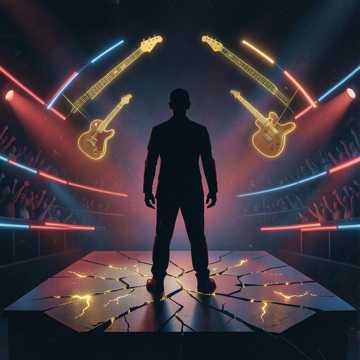 Energetic Rock Track — AI-generated cover art
