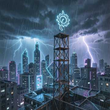 Dark Rock Track — AI-generated cover art