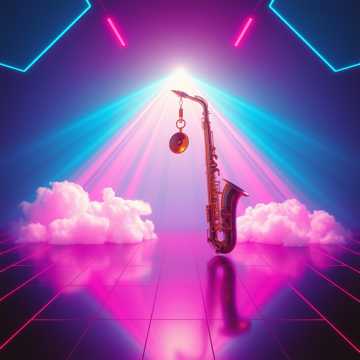 Energetic Electronic Track — AI-generated cover art
