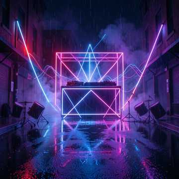 Energetic Electronic Track — AI-generated cover art