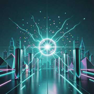 Energetic Electronic Track — AI-generated cover art