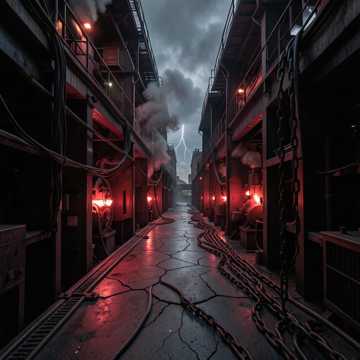 Dark Rock Track — AI-generated cover art