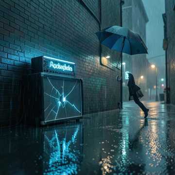 Melancholic Rock Track — AI-generated cover art