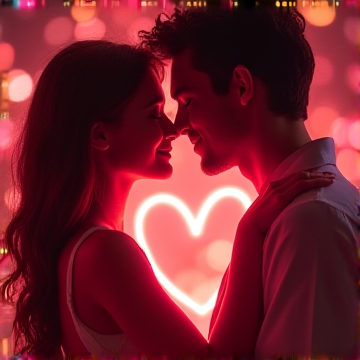 Romantic Electronic Track — AI-generated cover art